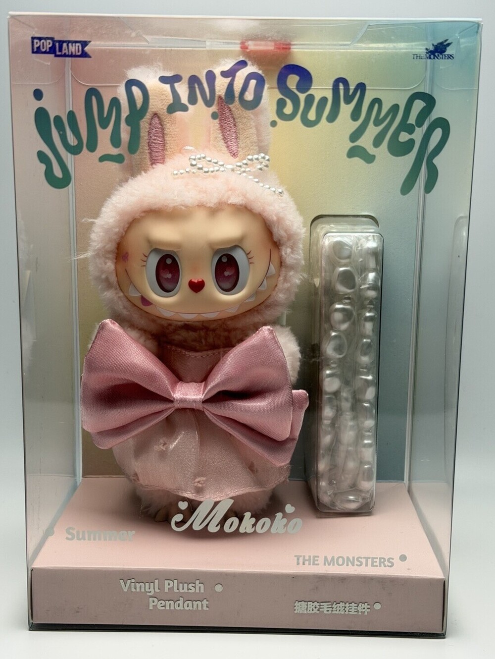 POP MART THE MONSTERS Mokoko Jump into Summer Vinyl Plush Figure Boxed